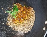 A picture of step 4 of Hyderabadi Dahi Phulki.