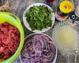 Hình bước làm 1 của món Gỏi bò