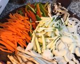Foto del paso 2 de la receta: Wok de carne con vegetales 🍆🥕🧅