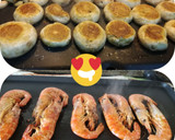 Foto del paso 3 de la receta: Gambones y champiñones a la plancha
