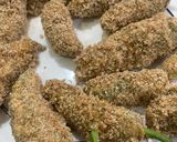 A picture of step 5 of Peri bites with leftover dinner chicken.