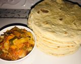 A picture of step 6 of Indian soft roti.