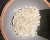 A picture of step 2 of Vegan Ramen with soy milk and seasonal veg 🌱.