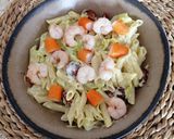 Foto del paso 7 de la receta: Ensalada marinera de pasta con mayonesa de hierbabuena