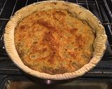 A picture of step 6 of California Farm Carmelized Onion Pie.