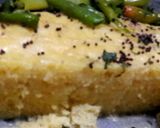 A picture of step 5 of Khaman (aka Dhokla-out of Gujarat).