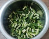 A picture of step 1 of Bitter gourd pickle.