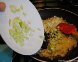 A picture of step 3 of Venison sausages risotto.