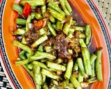 A picture of step 4 of Chinese style French Beans.