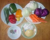 A picture of step 1 of Coleslaw with Creamy Dressing.