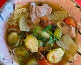 A picture of step 3 of Brussels Sprout and Dill Noodle Soup.