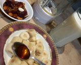 A picture of step 1 of Banana 🍌 and dates milk shake 😋.