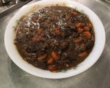 Une image de l'étape 10 de Civet de chevreuil aux carottes et cranberries.