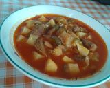 A picture of step 5 of Shredded Beef Picadillo "a la enojona".