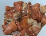 Foto langkah ke 1 dari resep Nasi Mentai Salmon Kukus.
