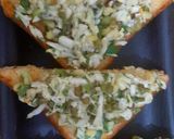 A picture of step 2 of Sprouted Moong Cabbage Toast.