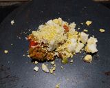 A picture of step 2 of Tawa Egg burger.