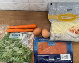 Foto del paso 1 de la receta: Crepe de zanahoria relleno de salmón ahumado
