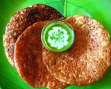 A picture of step 4 of Rajgira Potato Cheela.
