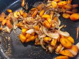 Curried sausages