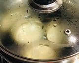 A picture of step 4 of No Fry: Steamed Dahi Vada.