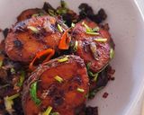 A picture of step 3 of Spanish Mackerel in Spicy Black Beans.