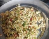 A picture of step 6 of Bharva karele.
