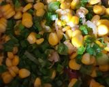 A picture of step 5 of Spring onion sweetcorn salad.