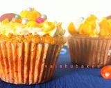 A picture of step 2 of Valentine Day special Carrot 'n' Mango Cupcakes.