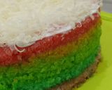 Foto langkah ke 9 dari resep Rainbow Cake lembut.