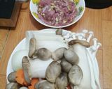 Hình bước làm 2 của món Súp nấm thịt bò