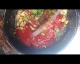 A picture of step 4 of Chicken vegetable macaroni.