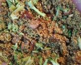 A picture of step 3 of Couscous roasted pine nuts and Ham and Broccoli.