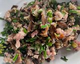 รูปขั้นตอนการทำที่ 3 ของ เกี๊ยวนึ่งกุ่ยช่ายเห็ดหอมหมูสับ🍄น้ำจิ้มไทยจีน🇹🇭🇨🇳