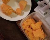 A picture of step 1 of Baked Sweet Potato Chips.