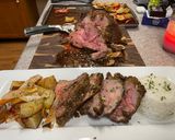 A picture of step 10 of Roasted Garlic Mint Lamb Leg.