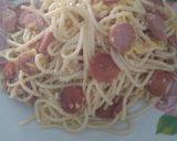 Foto del paso 4 de la receta: Espagueti arrebozado con Hot dog