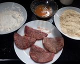 Foto langkah ke 3 dari resep Gyukatsu / Katsu Daging.