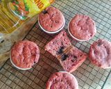 Foto langkah ke 3 dari resep Muffin Pisang RedVelvet.