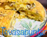 Foto del paso 7 de la receta: Tortilla de patata, cebolla, shiitake y scamorza 🧅 🥔 🍄 🧀