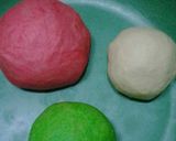 Foto langkah ke 2 dari resep Roti Tawar Motif Semangka.