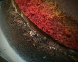A picture of step 2 of Chocolate and Red velvet cake.