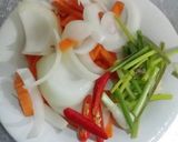 รูปขั้นตอนการทำที่ 2 ของ ไก่ผัดพริกสด
