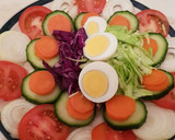 A picture of step 1 of Tomatoes salad.