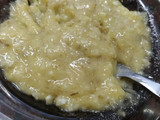Torta de banana y avena