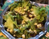 Une image de l'étape 6 de Salade feuille de chêne rouge au bleu de bresse et raisins (sauce au melfor).
