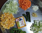 A picture of step 1 of Vegetable Soup.