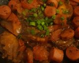 Foto del paso 4 de la receta: Polenta con salsa de tomates asados y salchichas