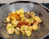 A picture of step 5 of KADDU KALA CHANA DRY CURRY...