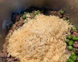 صورة لخطوة 5 من وصفة رز بالبازلاء بطريقة جديدة 👌👌🌹